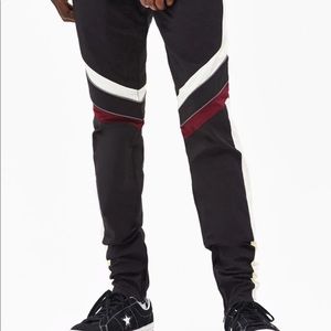 PacSun Skinny (junior's) Black & Maroon Track Pants